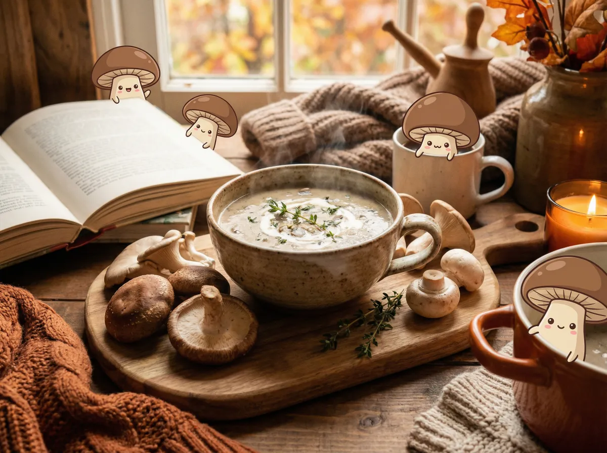 水果派 视频：奶油蘑菇浓汤制作